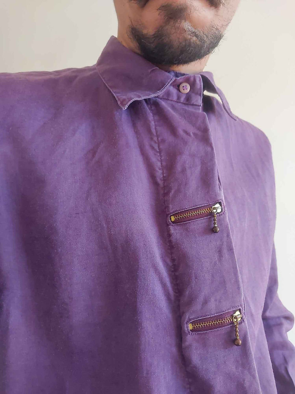 Miniatura: Camisa Linho Roxo Segredos (tam P)