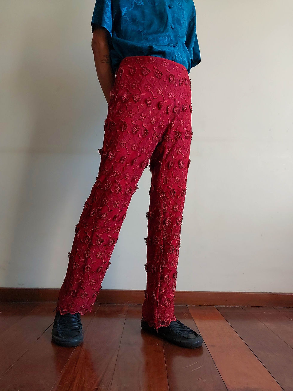 Miniatura: Calça Brasil em Gotas anos 90 (tam 38)