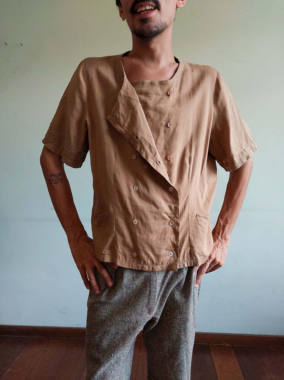 Miniatura: Camisa Helenice em linho (tam M)