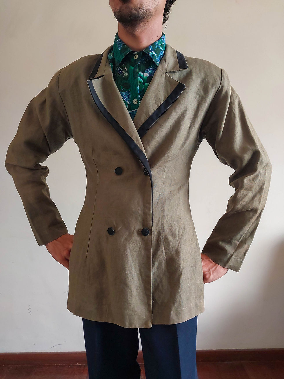 Miniatura: Blazer Linho Vintage Matagal (tam M)