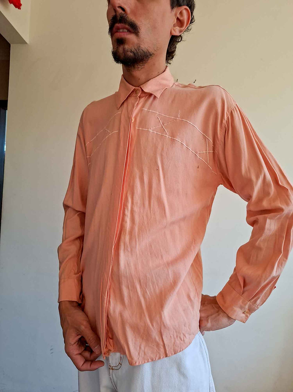 Miniatura: Camisa Goiaba bordada Vintage (tam M)