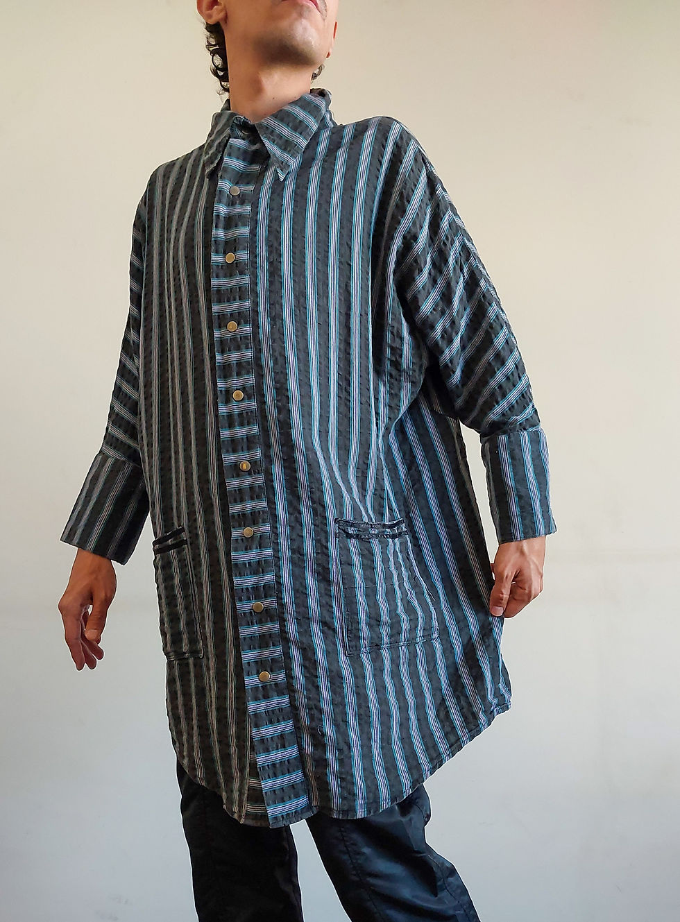 Miniatura: Chemise vintage Cashier em tecido 100% algodão (tam G)