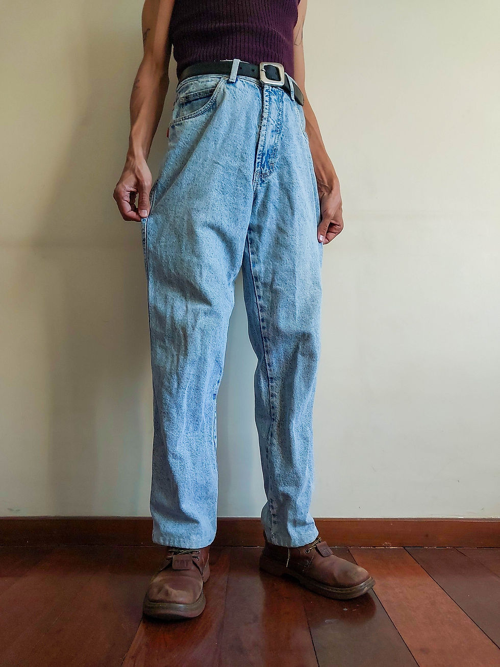 Miniatura: Jeans Acid vintage Novo Tempo (tam 40)