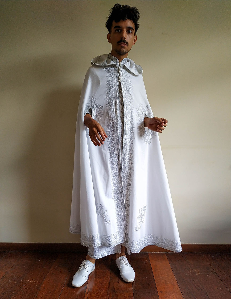 Miniatura: Kaftan Marroquino 1978 (vintage nunca usado)