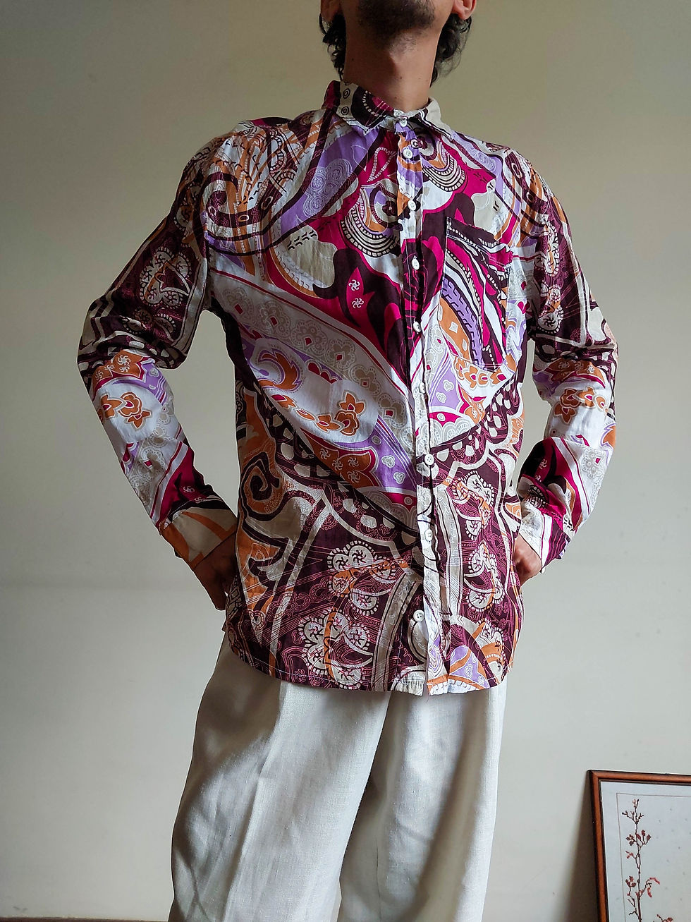 Miniatura: Camisa Johnny Johnny anos 70 (tam G)