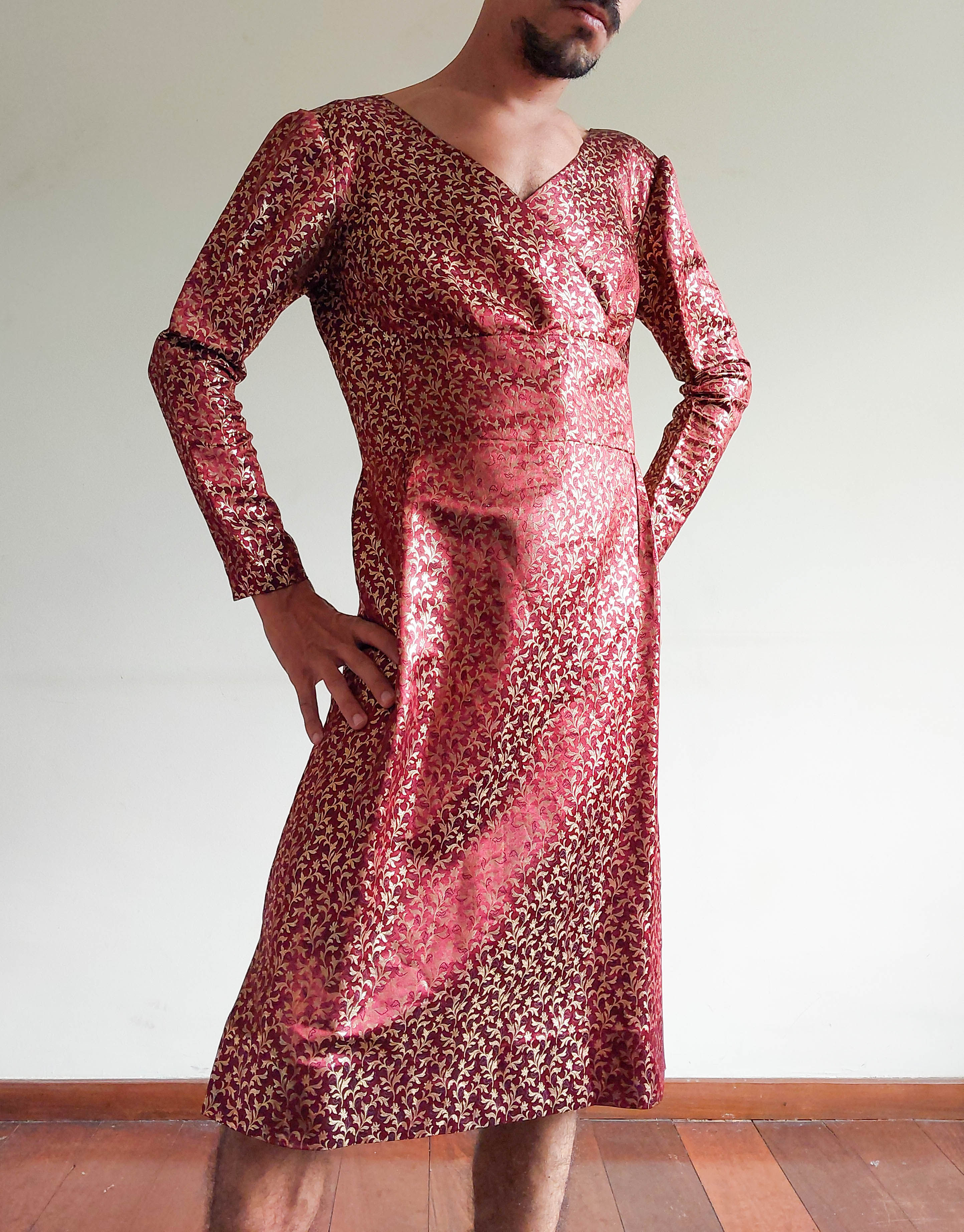 Vestido  Vintage Riqueza - Acervo Sra. B. (tam PP)