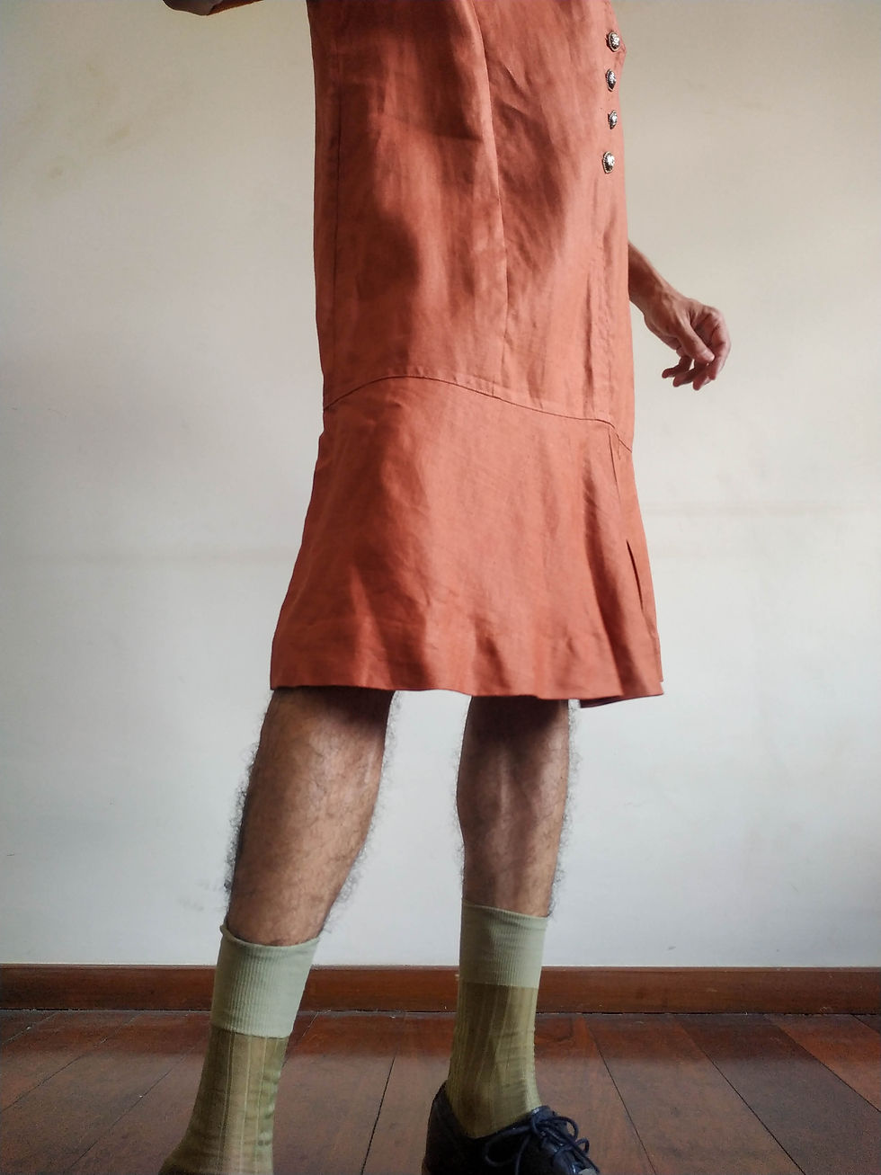 Miniatura: Vestido Vintage Julyana - raridade de modista anos 60 em linho puro