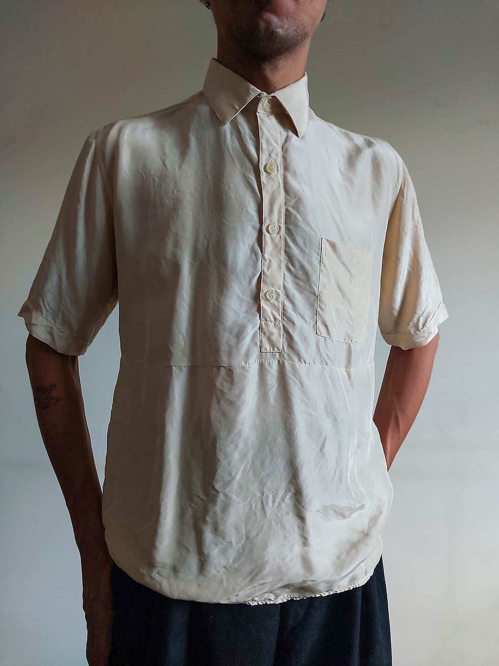 Miniatura: Camiseta Vintage Roriz Confecções em seda pura (tam P/M)