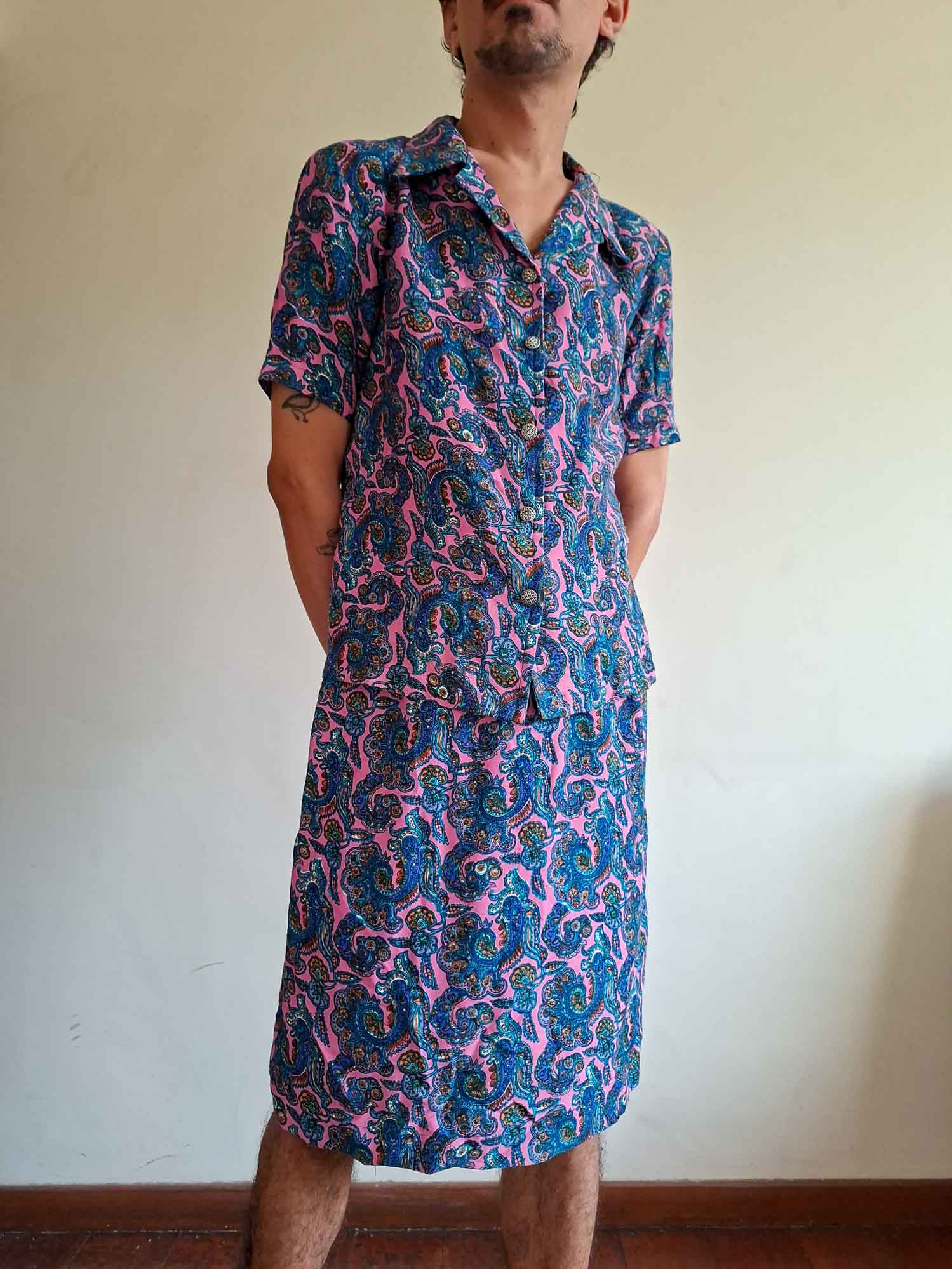 Conjunto Paisley Vintage (tam P)