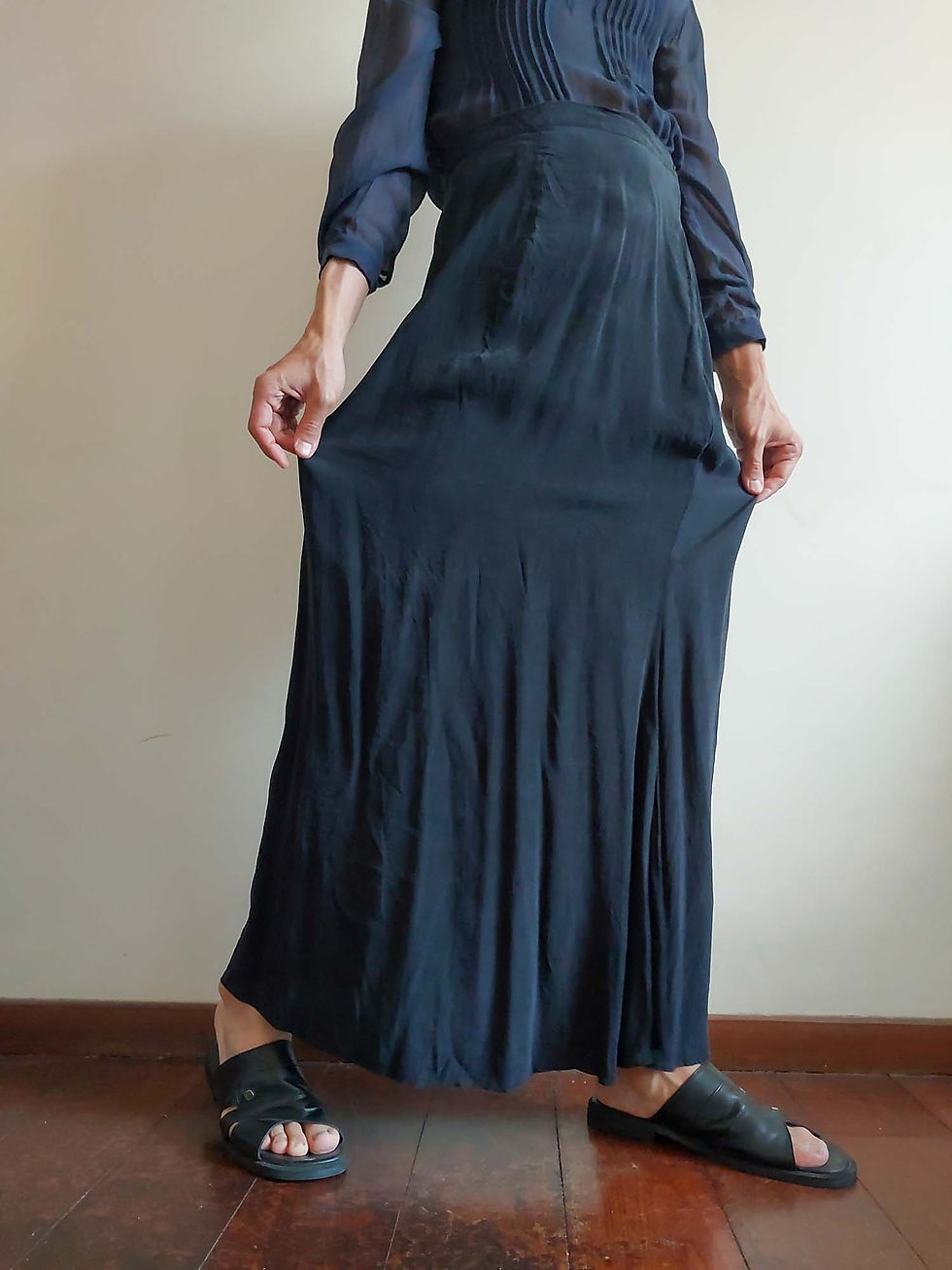 Miniatura: Saia Knock Out vintage em Seda Javanesa (tam 40)