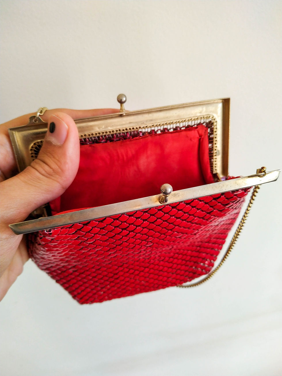 Miniatura: Bolsa 70s em malha de metal