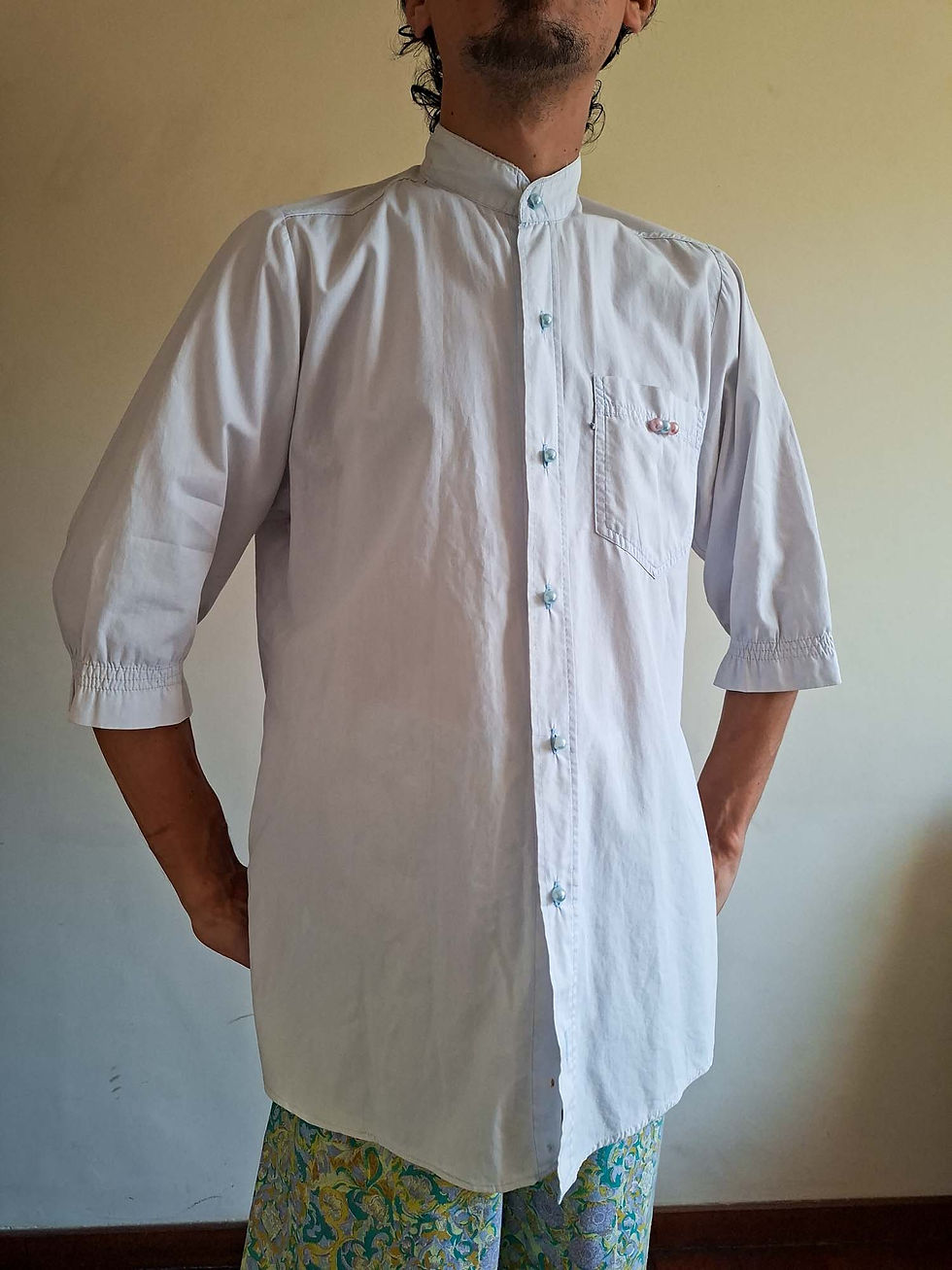 Miniatura: Camisa Perolas anos 1970 (tam M)