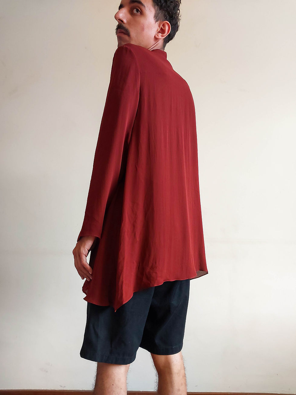 Miniatura: Chemise Graça Ottoni em crepe de seda pura (tam M)