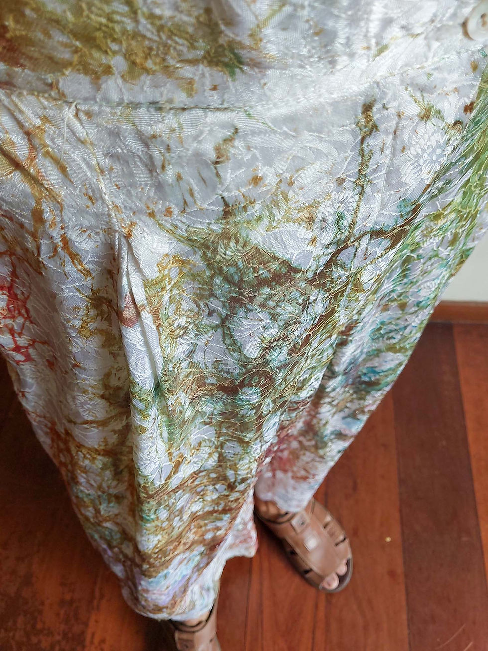 Miniatura: Calça Phantasya Seda Brocada (cintura com elástico)