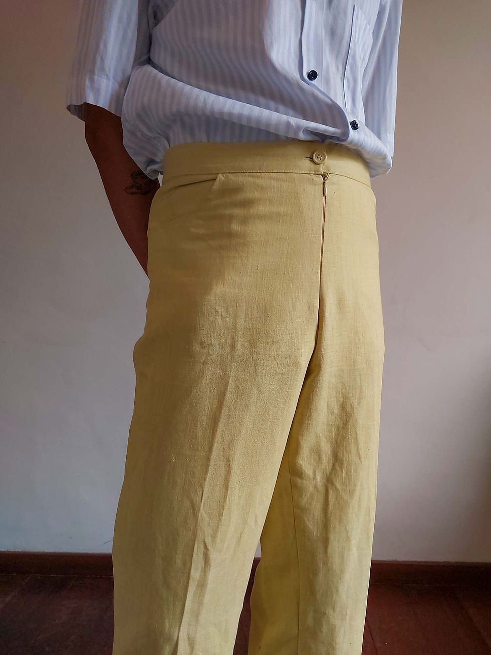 Miniatura: Calça Vintage Amélia em linho misto (tam 38)