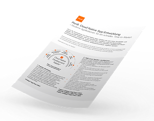 PlanB. Flyer Cloud Native App Entwicklung