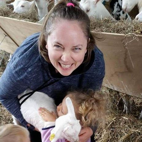 Me with a baby goat...of course