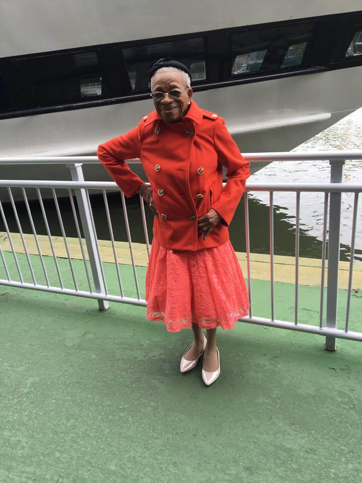 My 101-year-old grandmother at Pier 34 in NYC. Photo credit: Dionne Thomas
