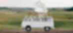 white wedding van