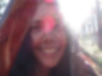 Folk Fusion singer songwriter Shashi Light Smiling woman outdoors, Nashville, sun shining