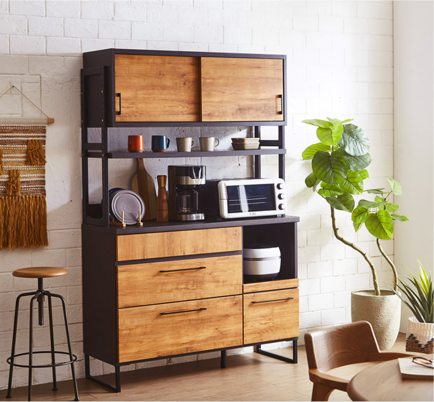 キッチンボード(vintage調)120