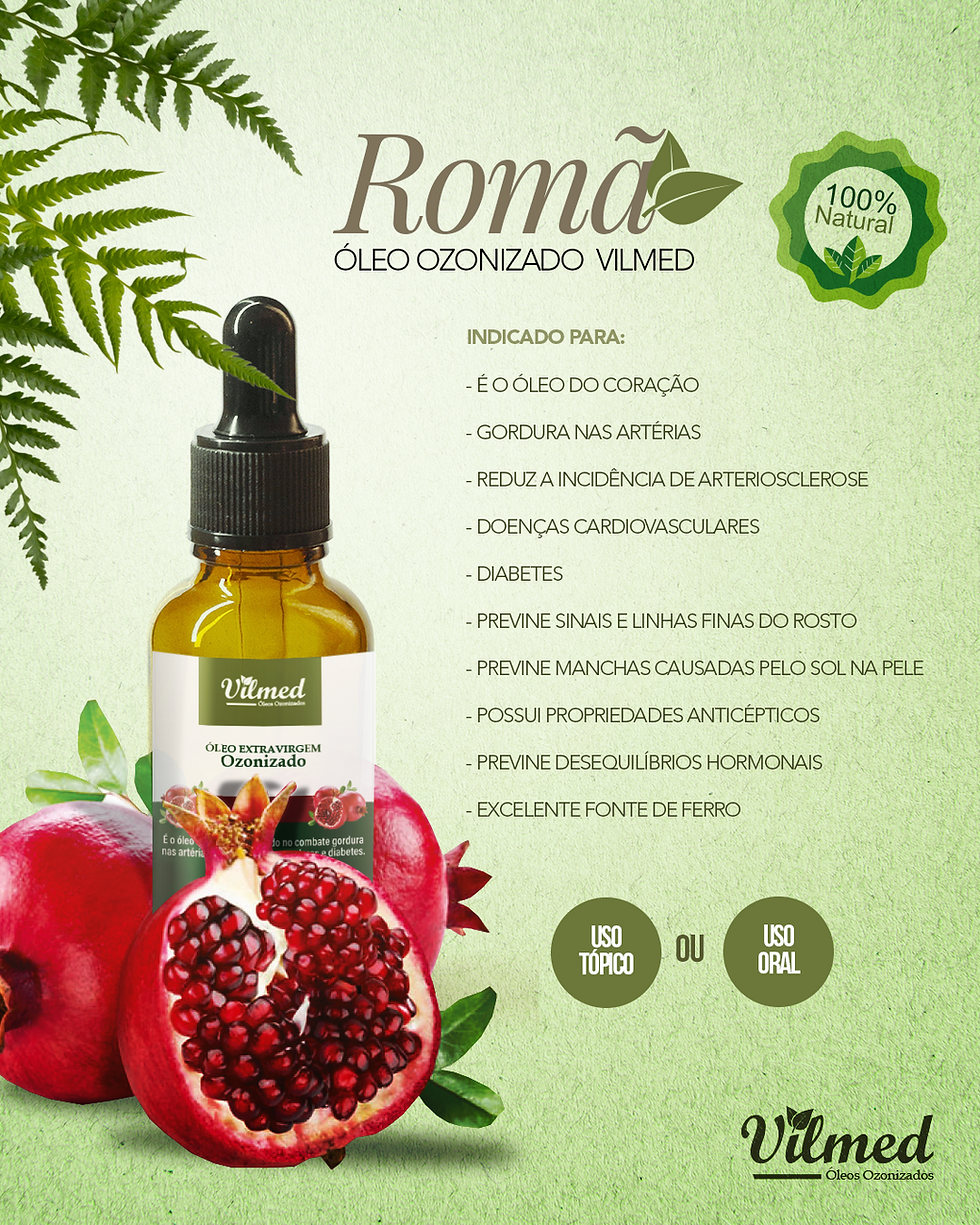 Miniatura: Óleo De Romã Ozonizado Vilmed - 30ml - 100% Natural