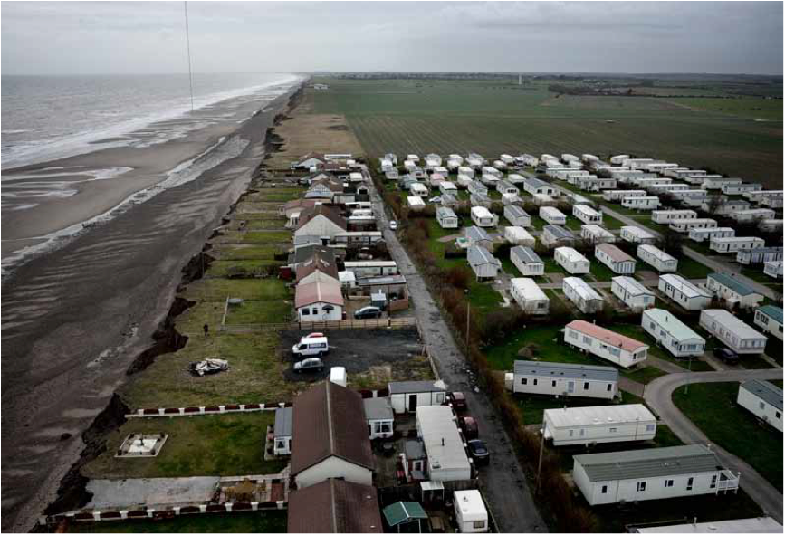 Erosion in Skipsea, Yorkshire
