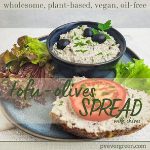 tofu-olive spread with chives