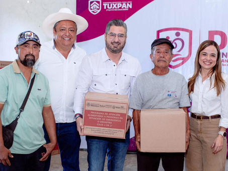 AYUNTAMIENTO DE TUXPAN Y DIF MUNICIPAL INICIAN JORNADA DE SALUD Y ATENCIÓN CIUDADANA Y ENTREGAN APOYOS ALIMENTARIOS A COMUNIDADES.