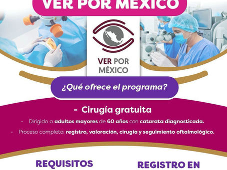 DIF TUXPAN SE SUMA A LA ESTRATEGIA NACIONAL DE CIRUGÍAS GRATUITAS DE CATARATAS.
