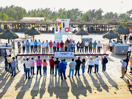 TUXPAN FORTALECE LA SEGURIDAD EN PLAYAS CON LA INAUGURACIÓN DE LA PRIMERA TORRE DE VIGILANCIA PARA GUARDAVIDAS.