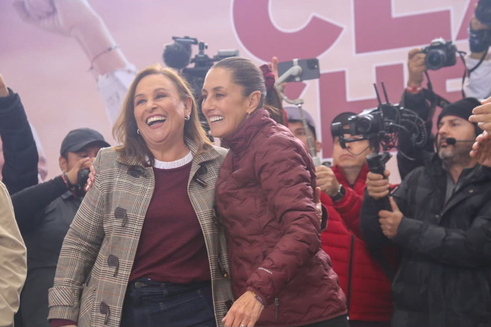 CIERRA SU PRECAMPAÑA A LA PRESIDENCIA DE LA REPÚBLICA CLAUDIA SHEIBAUM PARDO ACOMPAÑADA DE ROCÍO NAHLE PRE CANDIDATA A GOBERNADORA, EN POZA RICA.