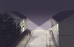 Gatebelysning. Illustr:Zenisk AS