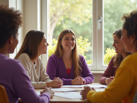 Support group sharing stories of resilience and healing