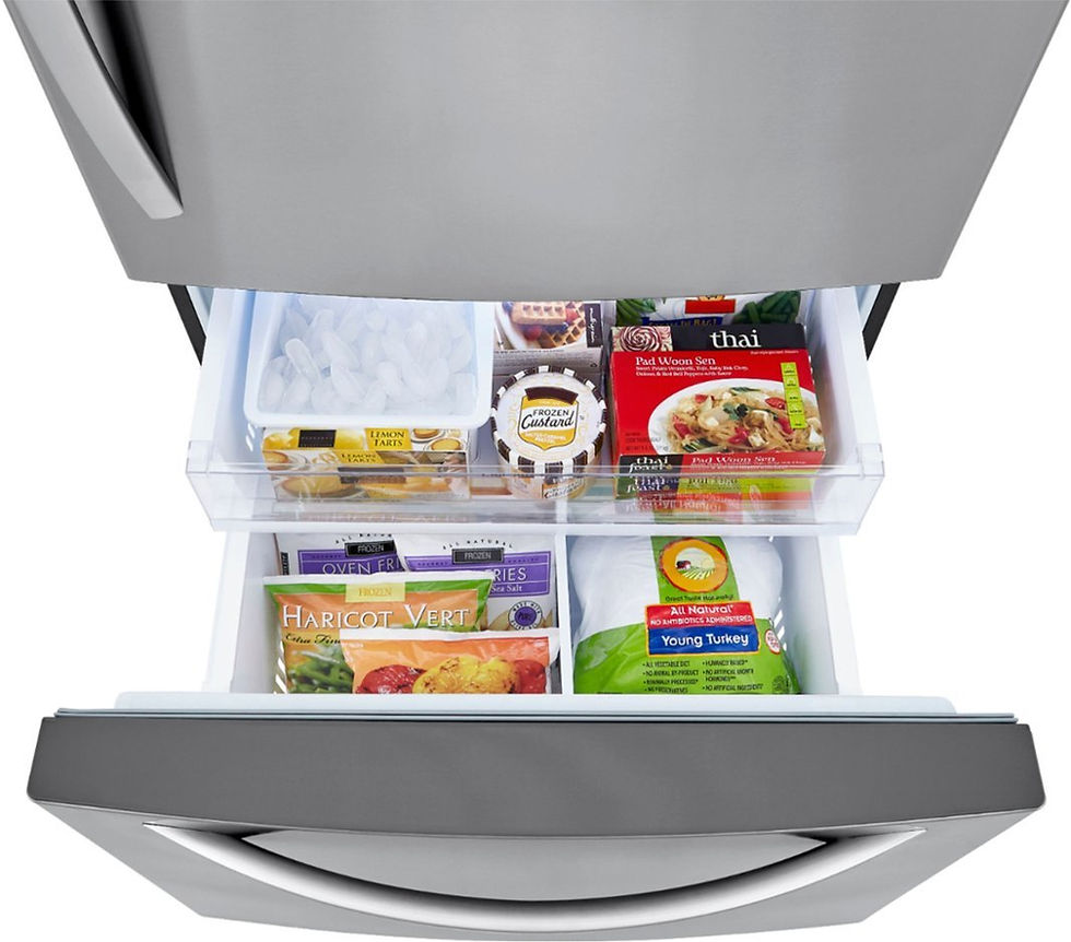 Miniatura: LG - 25.5 Cu. Ft. Bottom-Freezer Refrigerator with Ice Maker(ENERGY STAR)