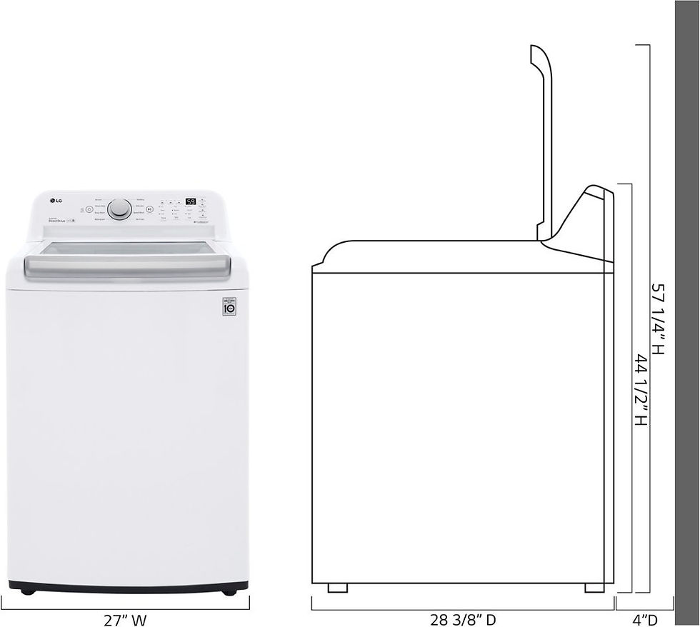Thumbnail: LG - 5.0 Cu. Ft. High-Efficiency Top Load Washer with 6Motion Technology