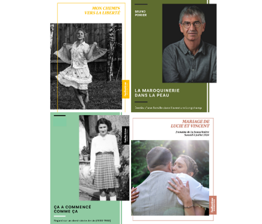 Exemples de plusieurs récits de vie réalisés par Feuillantines Biographies.