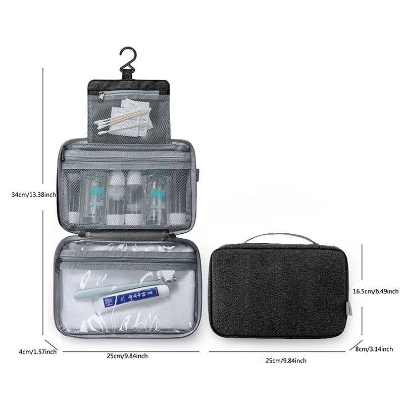Thumbnail: Premium Waterproof Travel Toiletry Bag with Wet/Dry Separation
