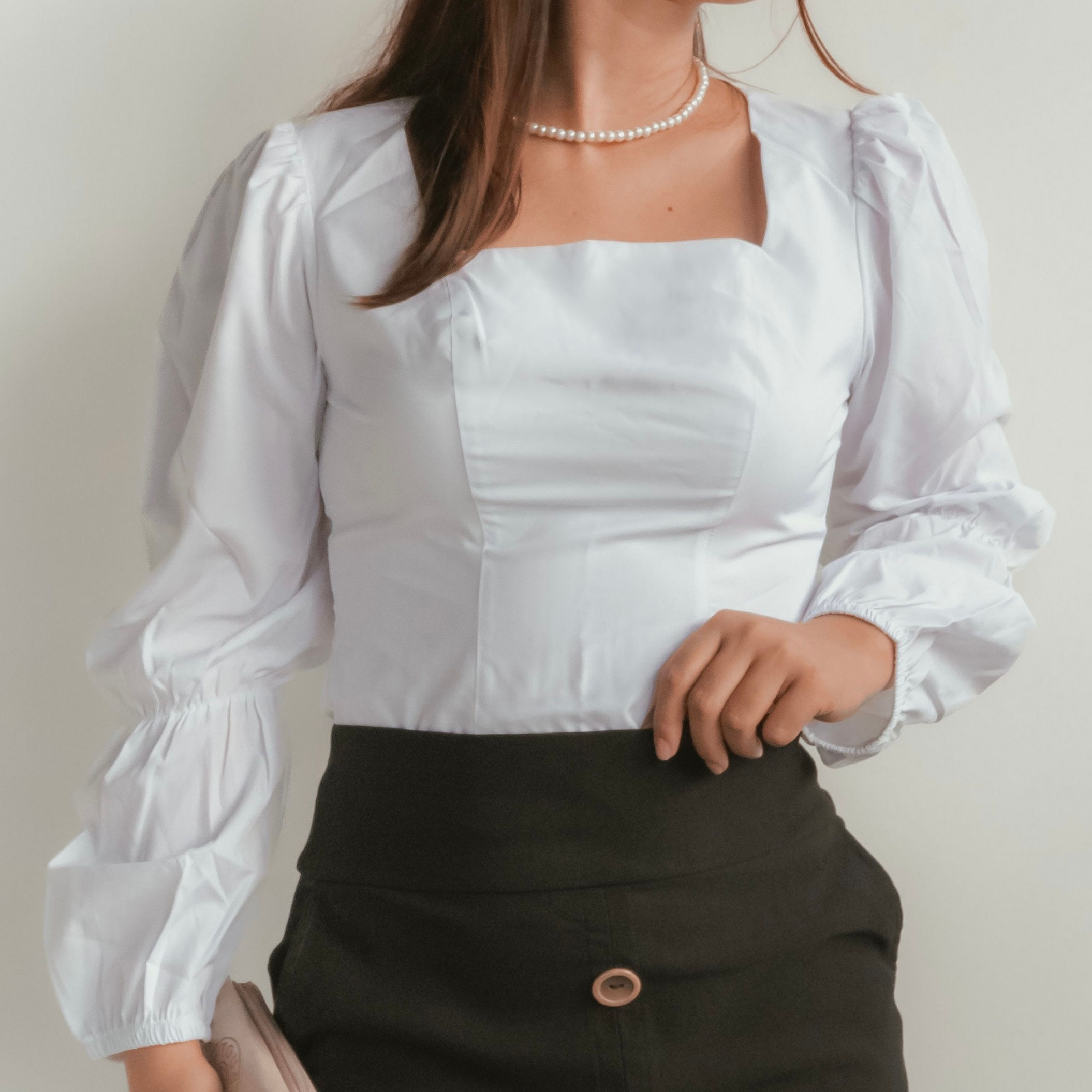Blusa manga ancha