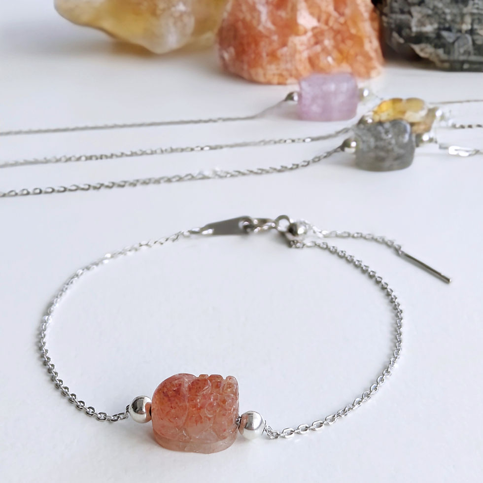 Thumbnail: Pixiu Gemstone Bracelet