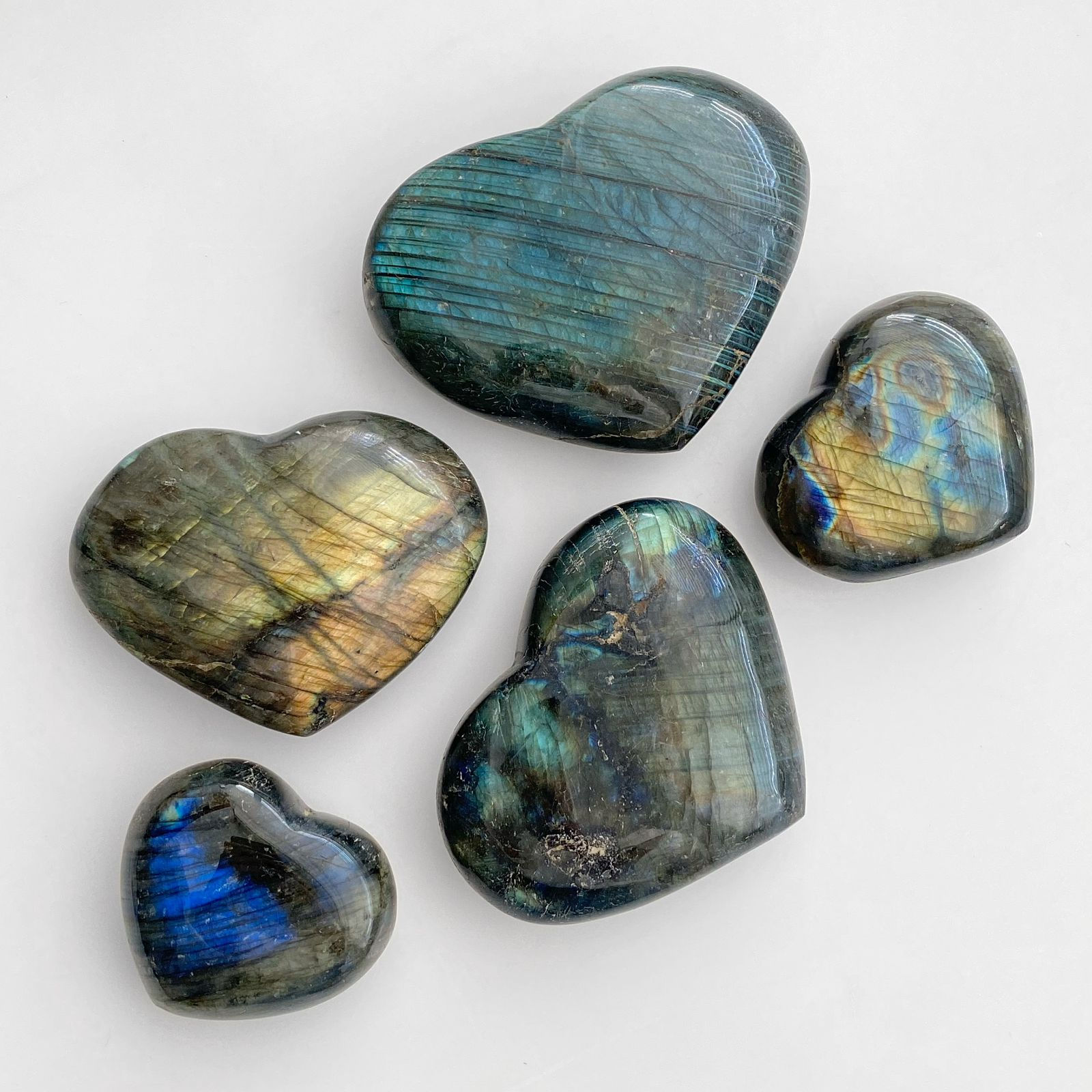 Labradorite Crystal Heart