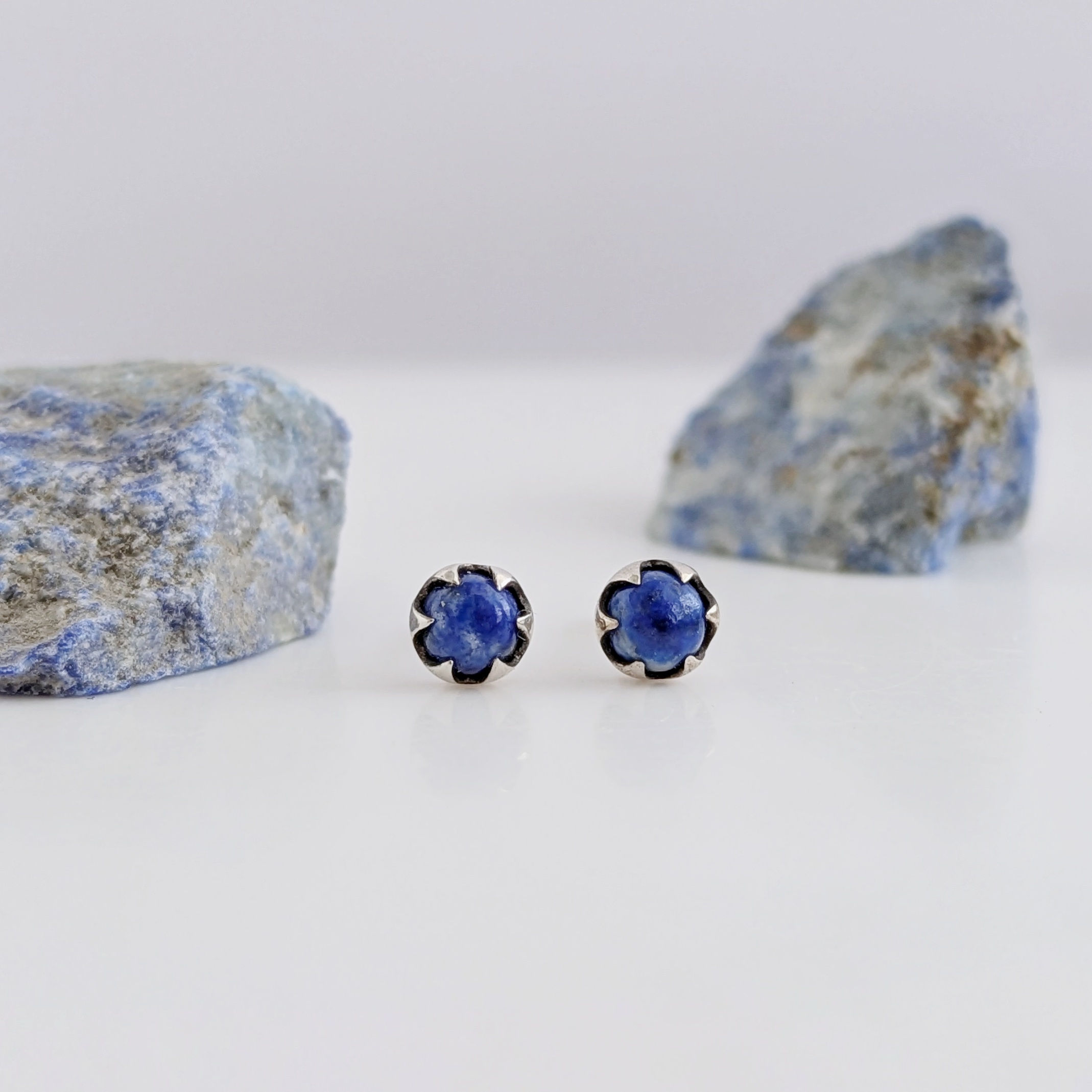 Mini Lapis Lazuli Stud