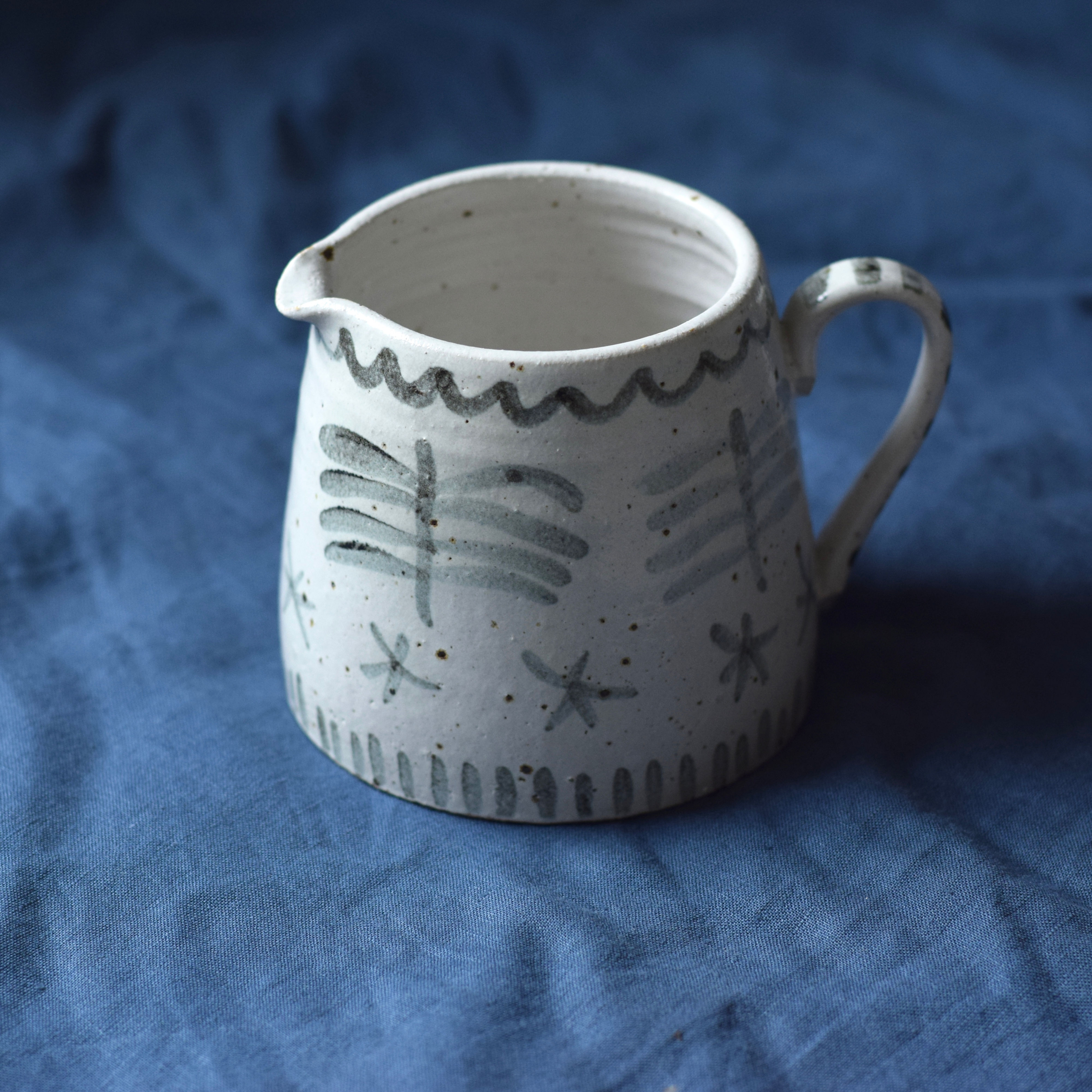 Handmade Ceramic Patterned Jug