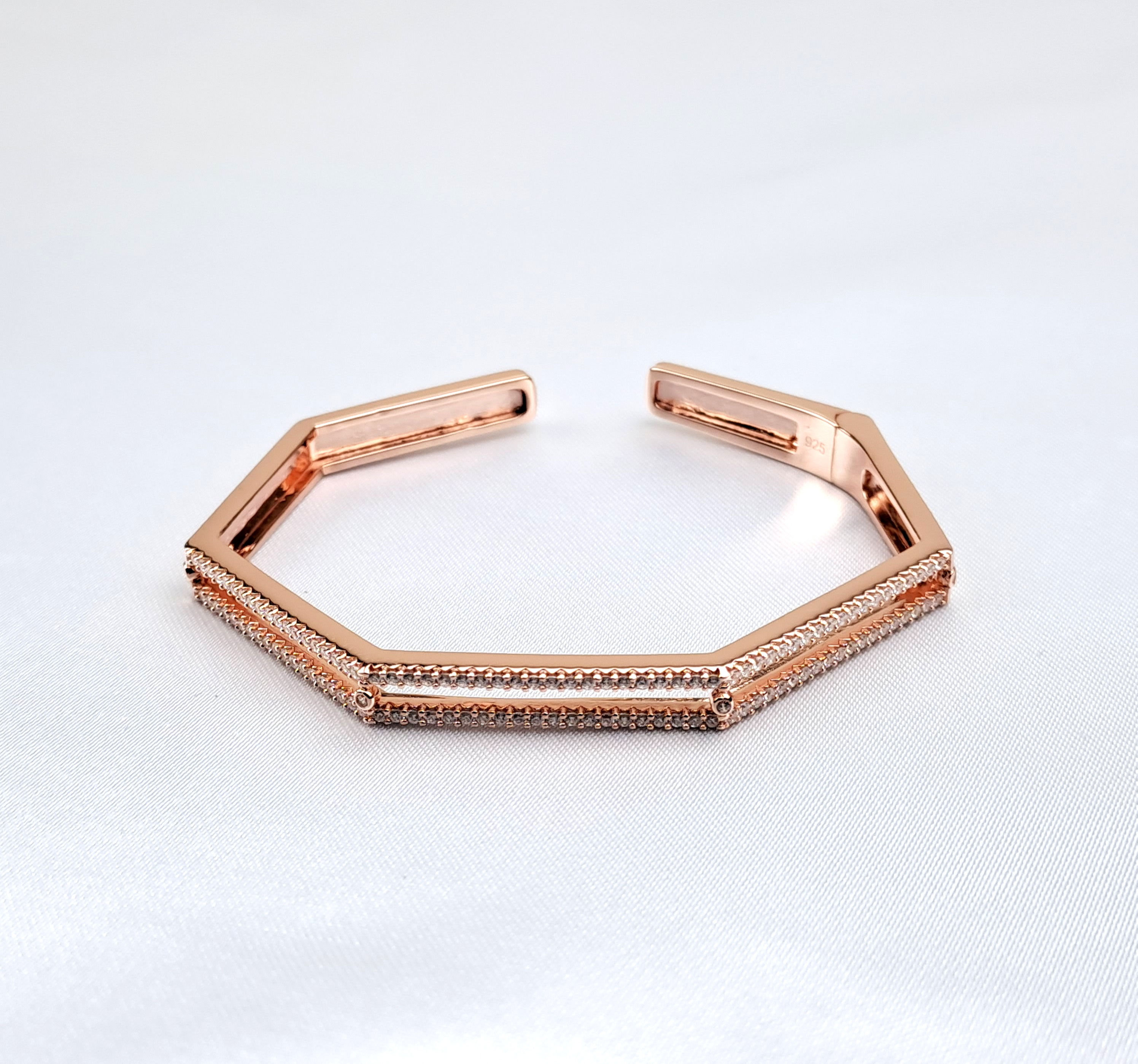 925 silver ladies open bangle