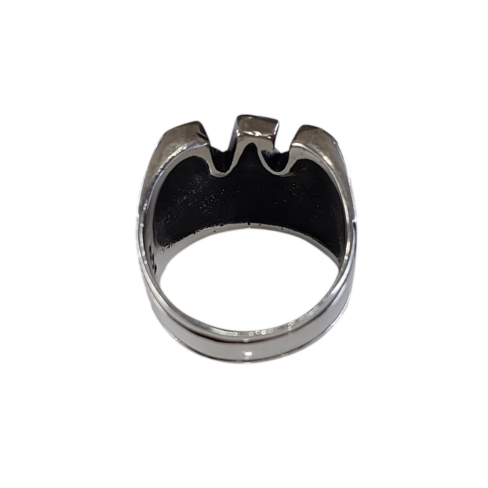 Thumbnail: Silver mens eagle ring