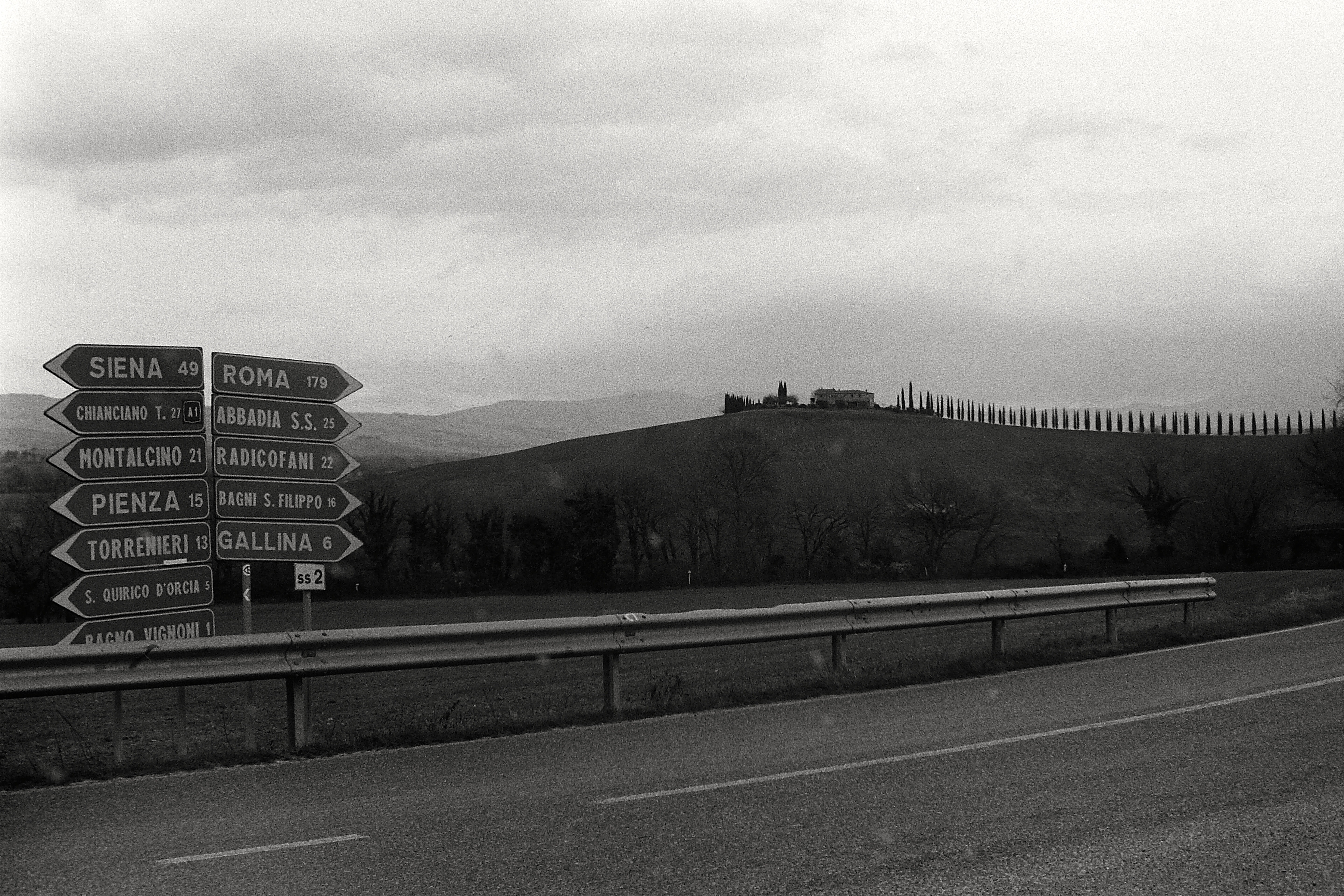 Road with Sign, 2017