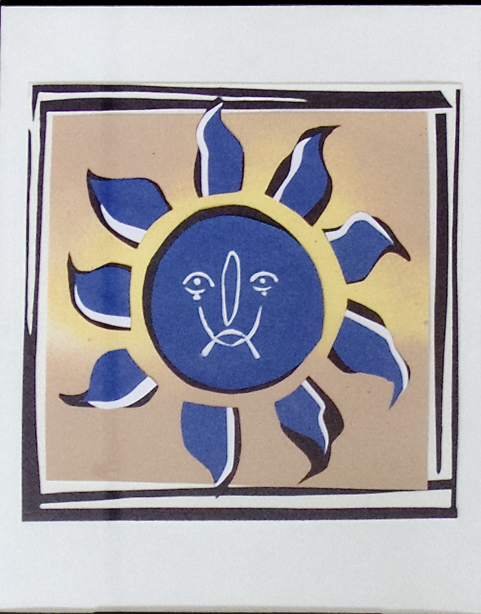 Untitled (blue sun), 2017