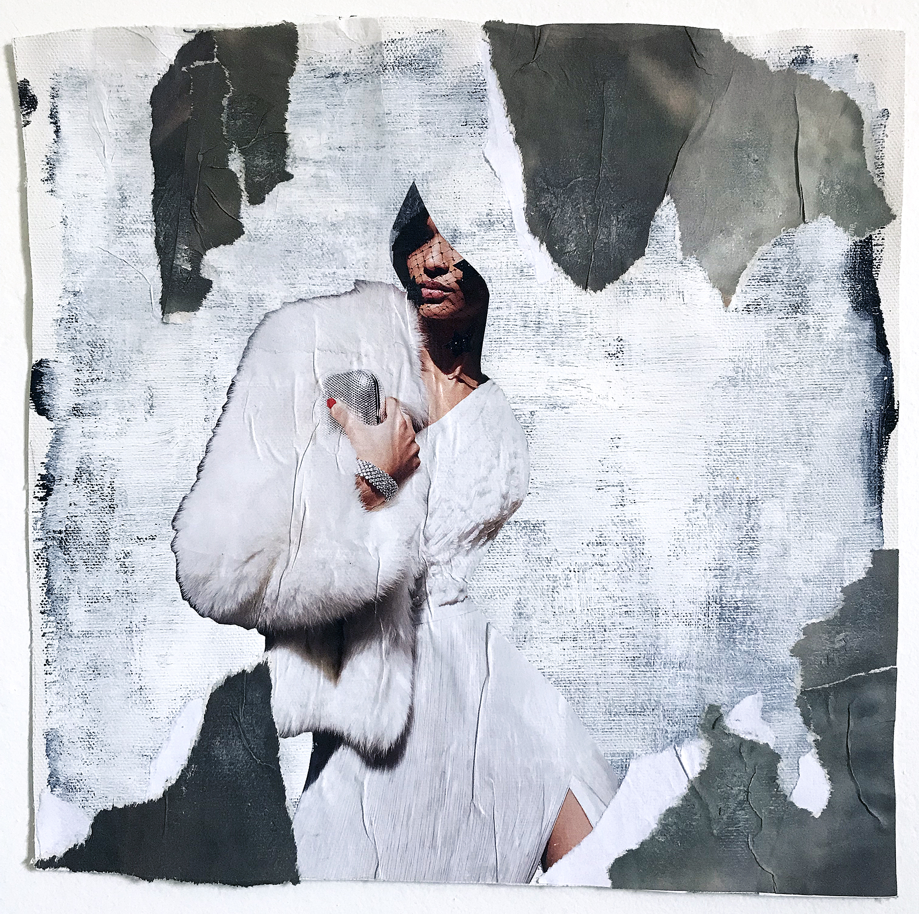 White Dress, Coat with Minaudière