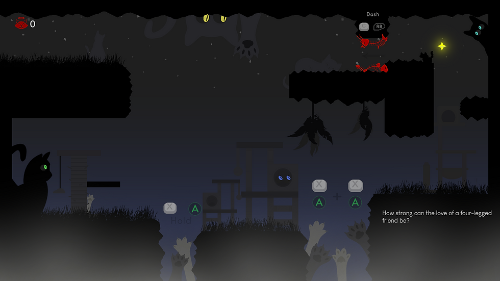 A primeira área do jogo. "O quão forte pode ser o amor por um amigo de quatro patas?" Já traz a ambientação daquele jeito... | Imagem: Tom's Last Adventure