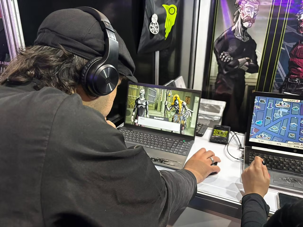 Max jogando Crow's Requiem | Imagem: Game Design Hub